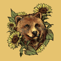 Bear Head Sunflower Premium Sweatshirt | Teevron