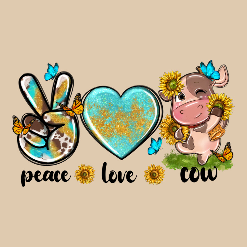 Peace Love Cute Cow Heavyweight Sweatshirt by NancyCooperArtShop | Teevron