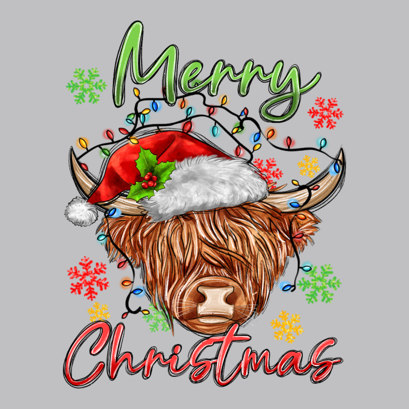 Merry Christmas Cow Long Sleeve Tee by MaliasSmallBusiness | Teevron