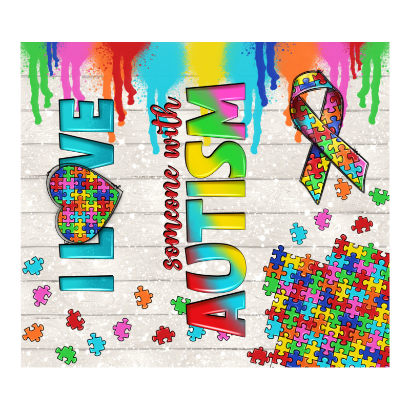 I Love Someone With Autism Heavyweight Hoodie by TumblerDesignByShophia | Teevron