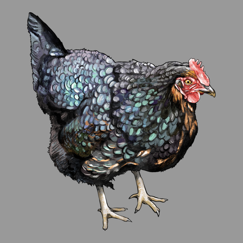 Jersey Giant Chicken Vintage Hoodie by LillyAllenDesigns | Teevron