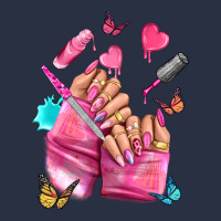 Pink Nail Art Hand Heavyweight Sweatshirt | Teevron