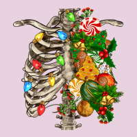 Skeleton Chest Christmas Ladies Tee | Teevron