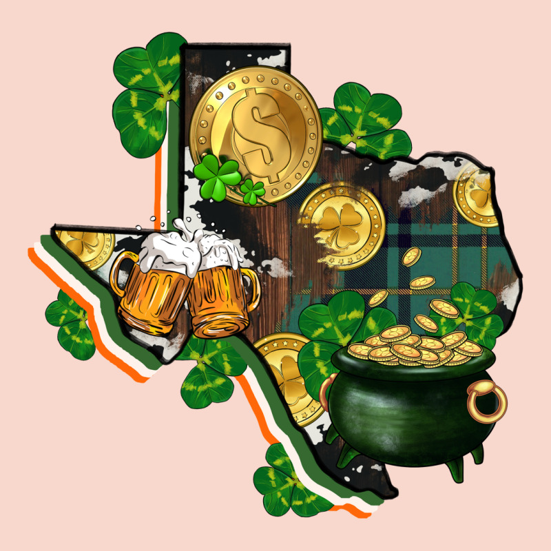 Texas Map St Patricks Day Urban Hoodie by FaDigitalArtStudio | Teevron