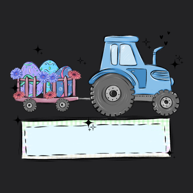 Easter Tractor Boy Vintage Tee by MaliasSmallBusiness | Teevron