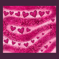 Pink Glitter Heart Premium Tee | Teevron