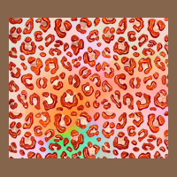 Orange Leopard Glitter Premium Tee | Teevron