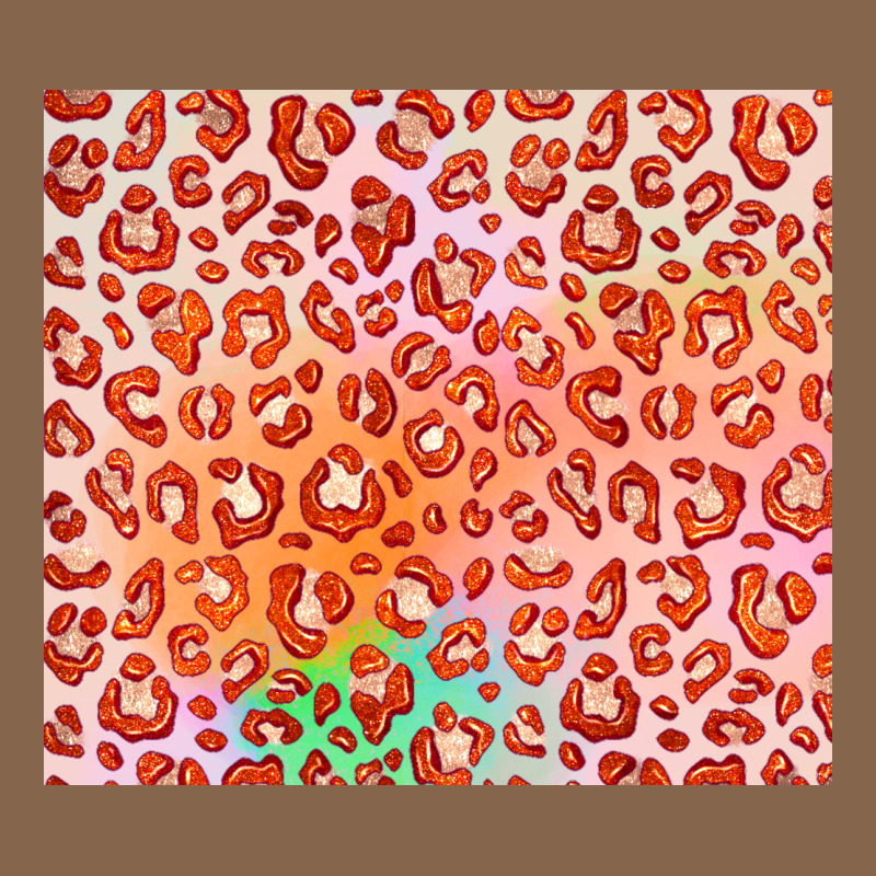Orange Leopard Glitter Premium Tee by JahusDesignShop | Teevron