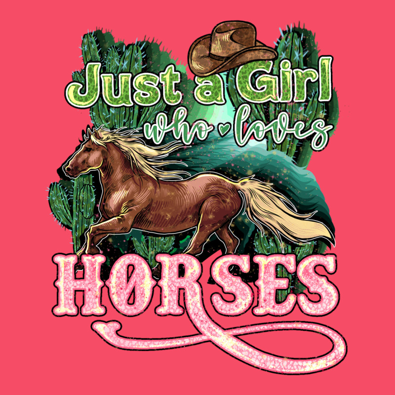 Just A Girl Who Loves Horses Premium Sweatshirt by HowdyJamesFarm | Teevron