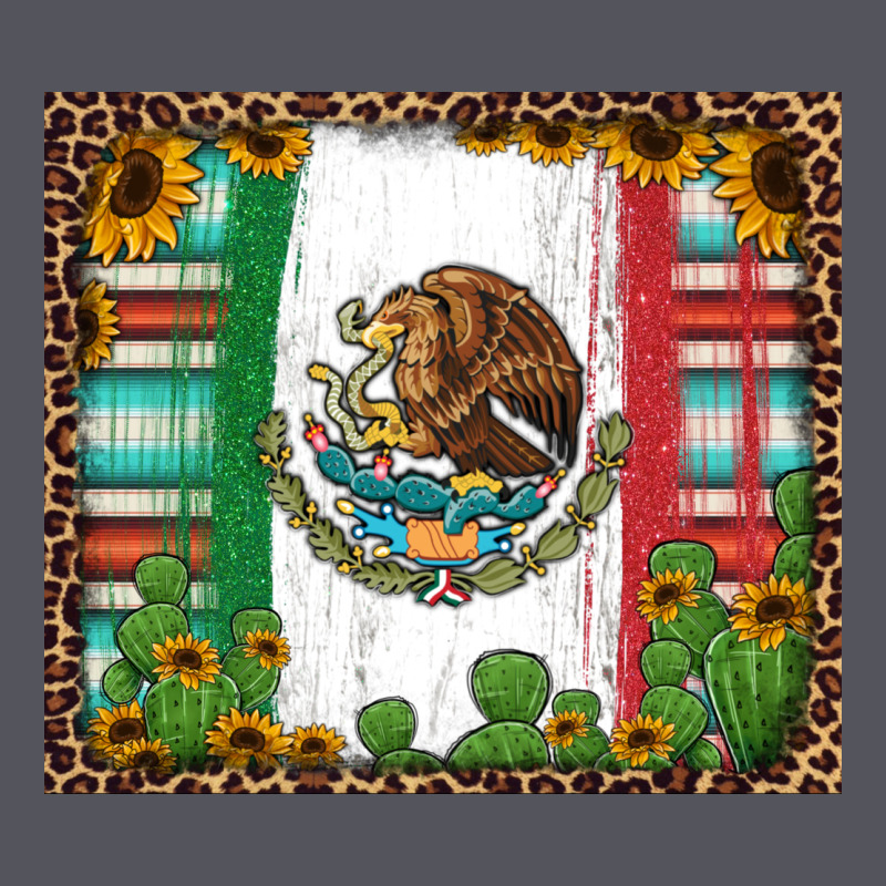Mexican Flag Background With Cactus And Sunflower Tumbler Vintage Hoodie by Jasminsmagicworld | Teevron
