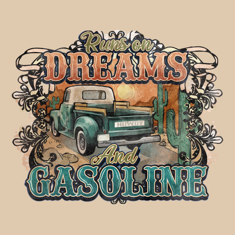 Runs On Dreams And Gasoline Truck Western Heavyweight Sweatshirt by NancyCooperArtShop | Teevron