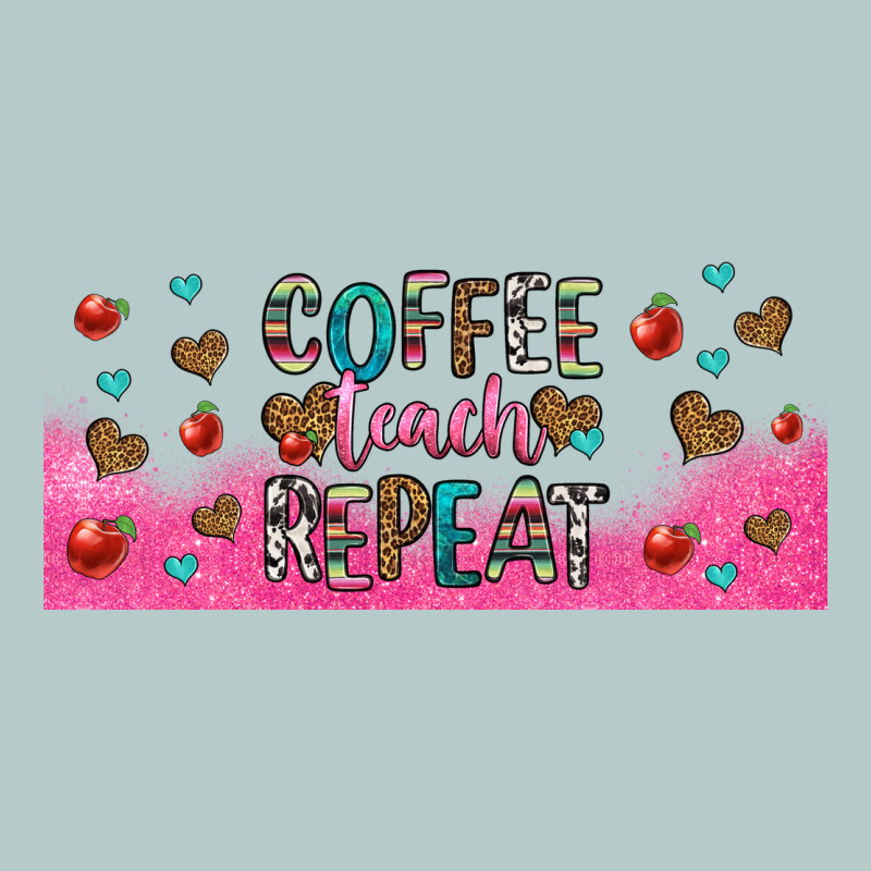 Coffee Teach Repeat Teacher Libbey Glass Heavy Core Tee by HRA Design Shop | Teevron