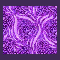 Purple Glitter With Leopard Pattern Premium Hoodie | Teevron