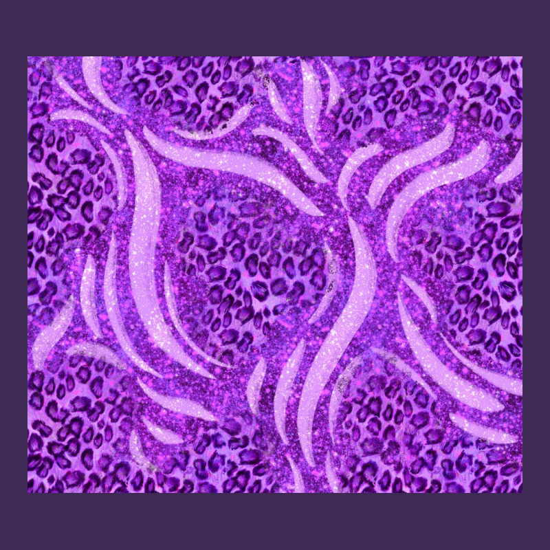 Purple Glitter With Leopard Pattern Premium Hoodie by TumblerDesignByShophia | Teevron