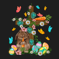 Western Rabbit With Cross Easter Day Heavyweight Hoodie | Teevron