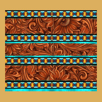 Tooled Leather And Aztec Premium Hoodie | Teevron