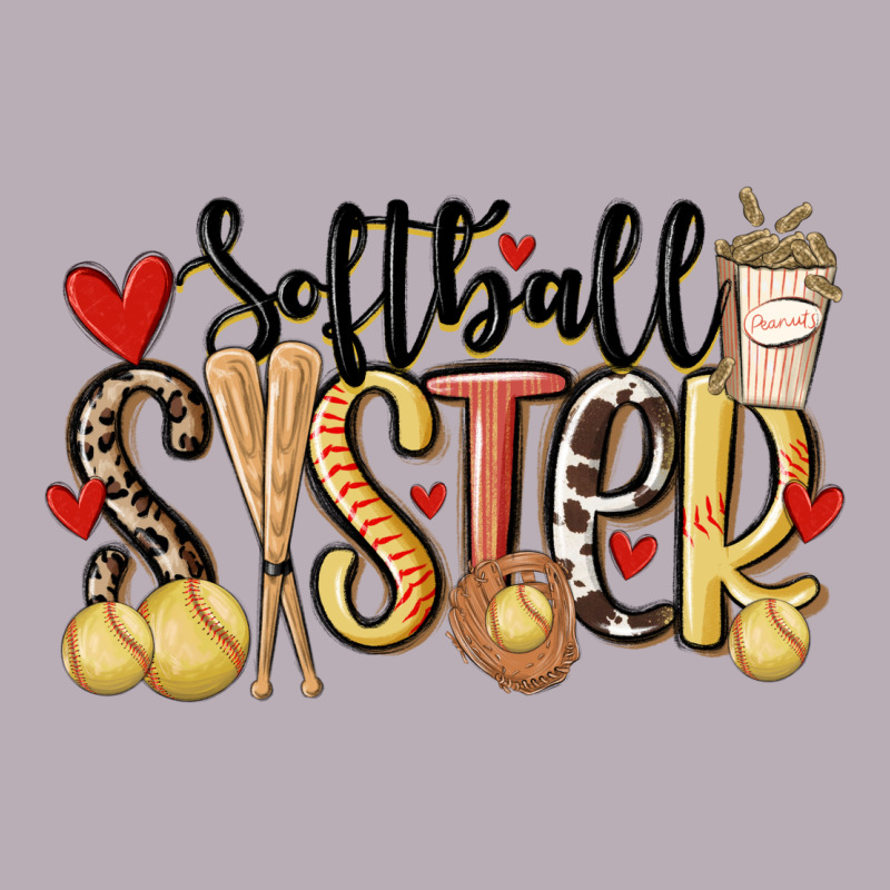 Softball Sister Vintage Tee by MaliasSmallBusiness | Teevron