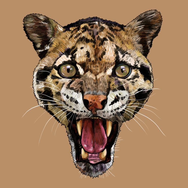 Ocelot Head Vintage Hoodie by LillyAllenDesigns | Teevron
