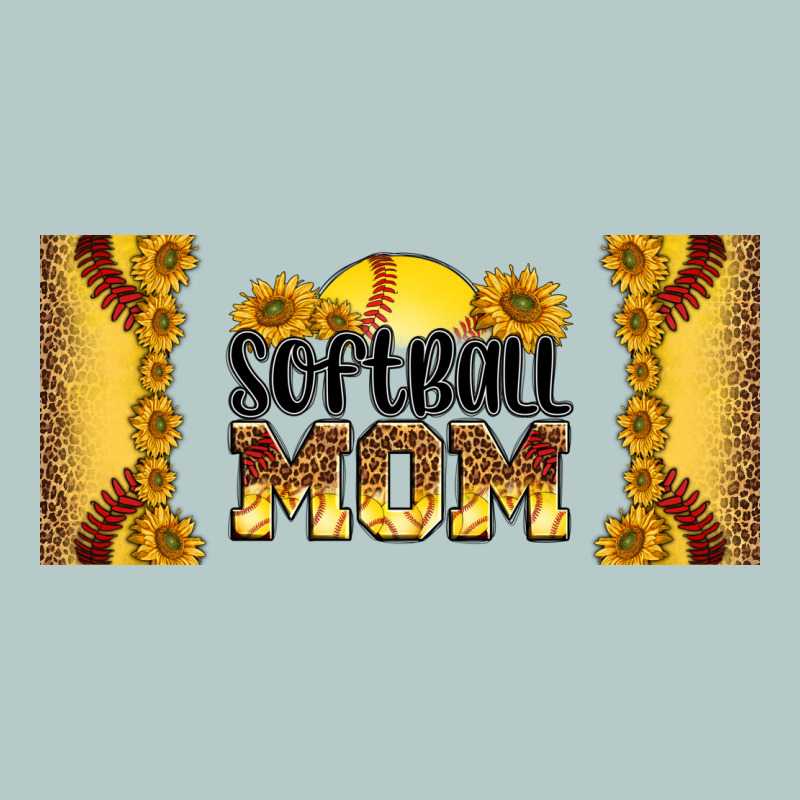 Leopard Softball Mom 16oz Libbey Glass Heavy Core Tee by HRA Design Shop | Teevron