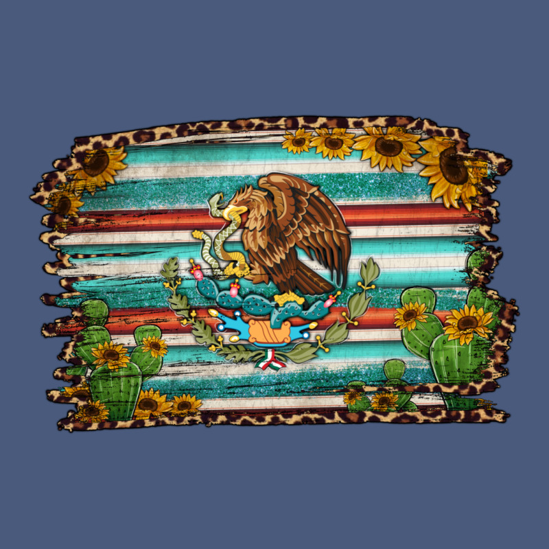 Cactus Turquoise Serape Leopard Mexican Flag Vintage Hoodie by Jasminsmagicworld | Teevron