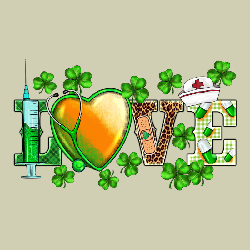 St.patrick's Nurse Love Heart Stethoscope Heavy Core Tee by BarkalooDesign | Teevron