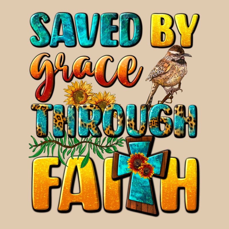 Saved By Grace Through Faith Heavyweight Sweatshirt by NancyCooperArtShop | Teevron
