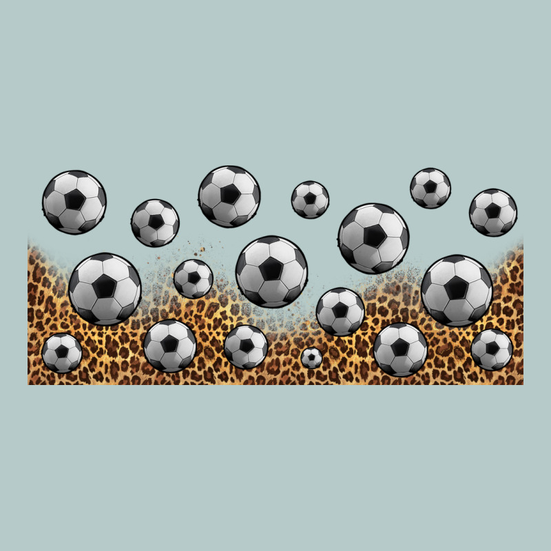 Leopard Soccer 16oz Libbey Glass Heavy Core Tee by HRA Design Shop | Teevron