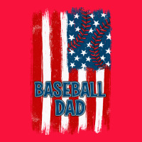 Baseball Dad American Flag Classic Tee | Teevron