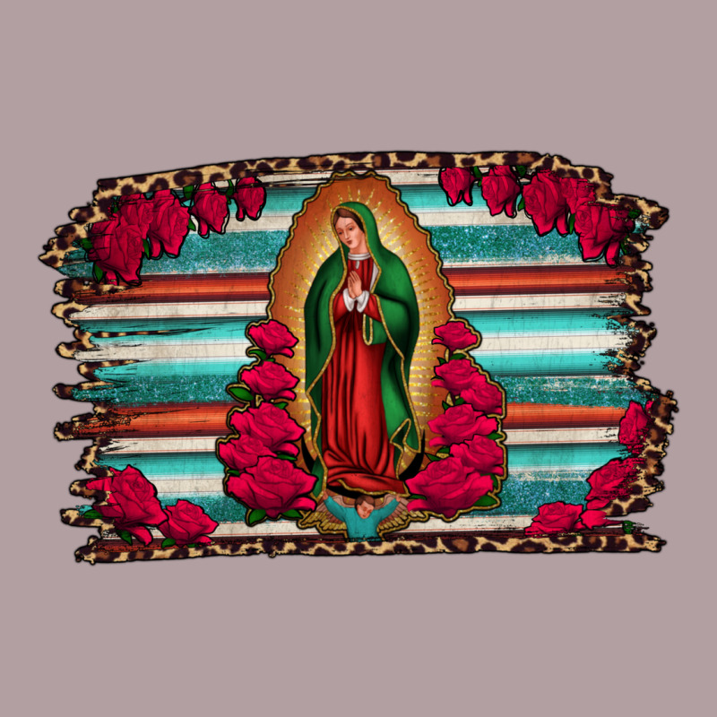 Lady Of Guadalupe Serape And Roses Vintage Hoodie by Jasminsmagicworld | Teevron