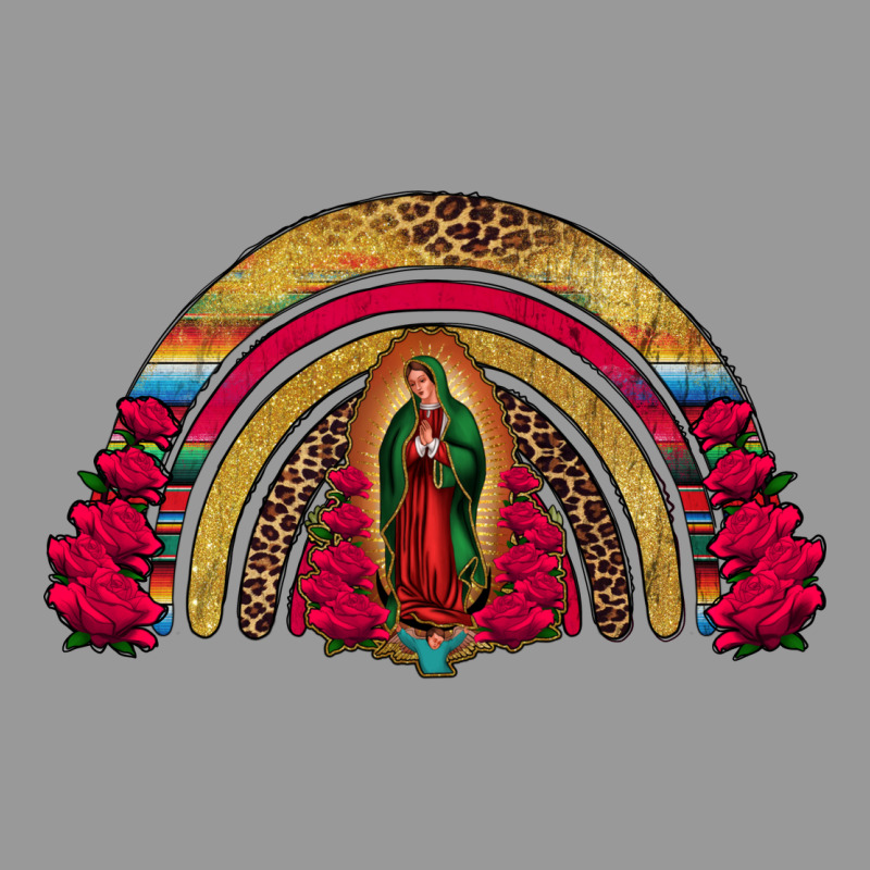 Lady Of Guadalupe Rainbow Vintage Hoodie by Jasminsmagicworld | Teevron