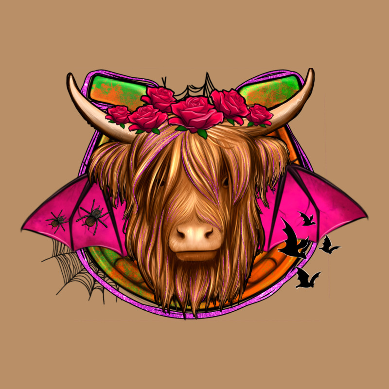 Halloween Highland Cow Horseshoe Vintage Hoodie by Jasminsmagicworld | Teevron