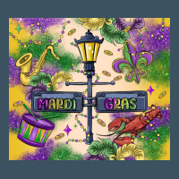 Mardi Gras Street Lights Urban Heavy Tee | Teevron