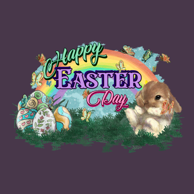 Happy Easter Day Rainbow Heavyweight Hoodie by HowdyJamesFarm | Teevron