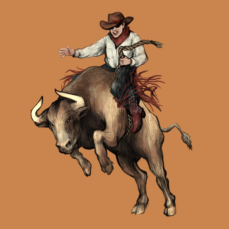 Cowboy Bull Rodeo Heavyweight Hoodie by HowdyJamesFarm | Teevron