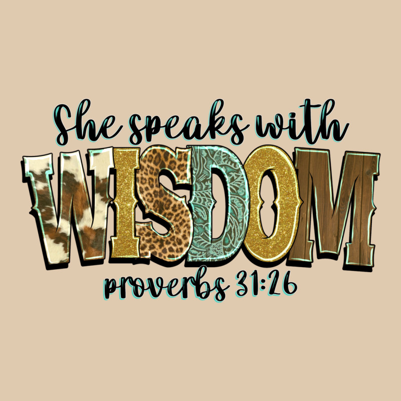 She Speaks With Wisdom Proverbs 31 26 Heavyweight Sweatshirt by NancyCooperArtShop | Teevron