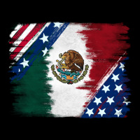 Mexican With American Flag Ladies Tee | Teevron
