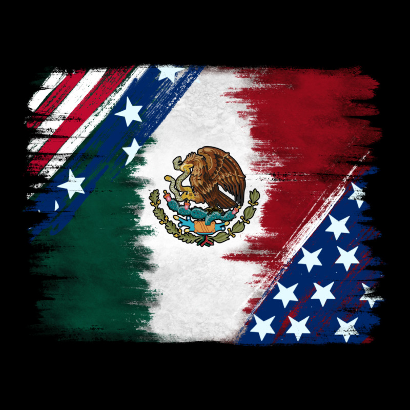 Mexican With American Flag Ladies Tee by RanaPortraitStore | Teevron
