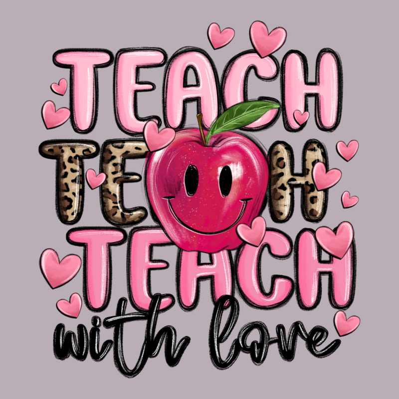Teach Teach Teach With Love Vintage Tee by MaliasSmallBusiness | Teevron