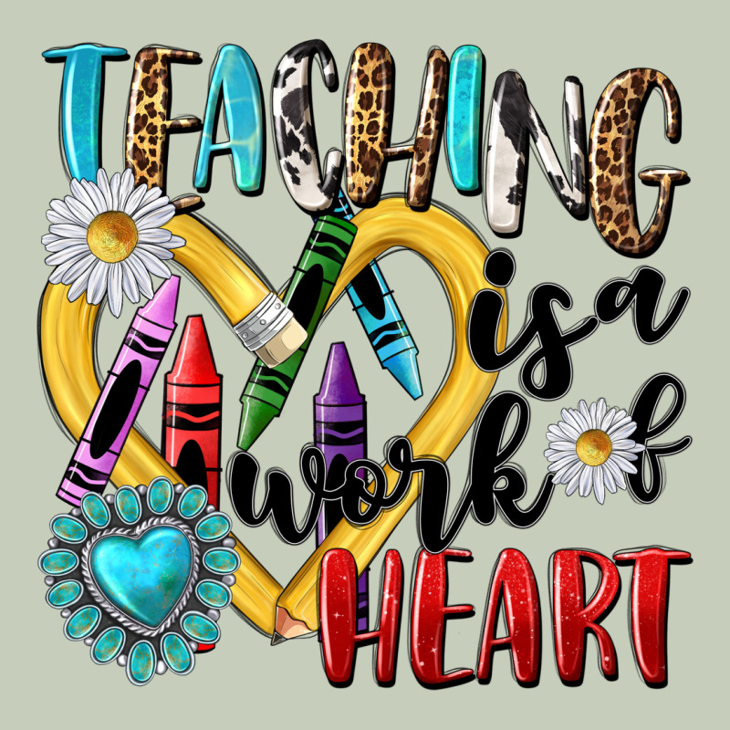 Teaching Is A Work Of Heart Long Sleeve Tee by NancyCooperArtShop | Teevron