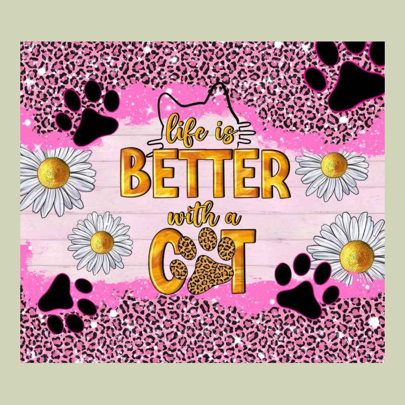 Life Is Better With A Cat Heavyweight Hoodie by TumblerDesignByShophia | Teevron