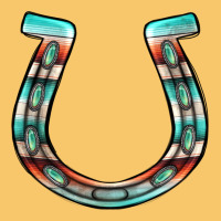 Serape Turquoise Horseshoe Vintage Hoodie | Teevron