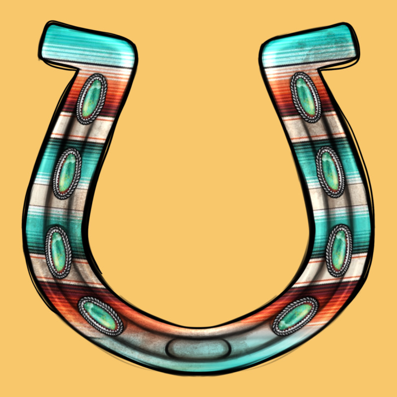 Serape Turquoise Horseshoe Vintage Hoodie by Jasminsmagicworld | Teevron