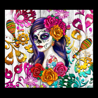 Sugar Skull Girl Ladies Tee | Teevron