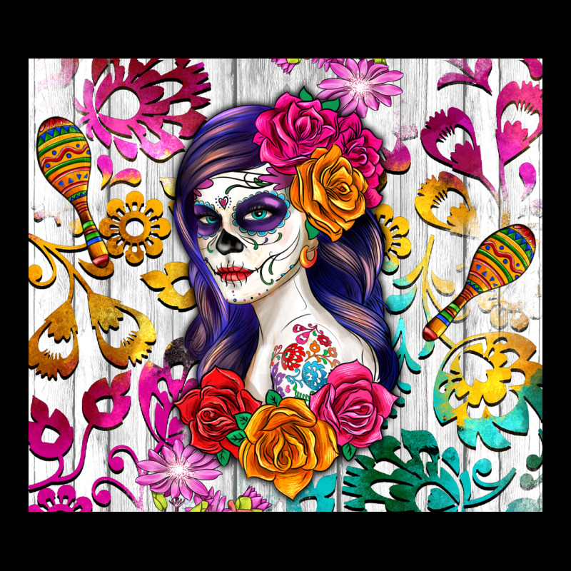 Sugar Skull Girl Ladies Tee by RanaPortraitStore | Teevron
