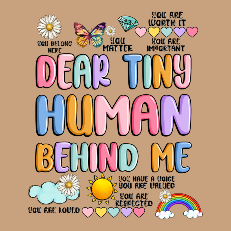 Dear Tiny Human Behind Me Vintage Tee by JahusDesignShop | Teevron