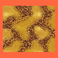 Gold Glitter With Leopard Pattern Premium Hoodie | Teevron