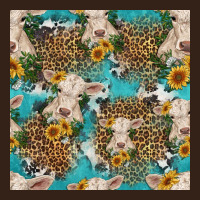 Charolais Cow And Sunflowers Seamless Pattern Heavy Core Tee | Teevron