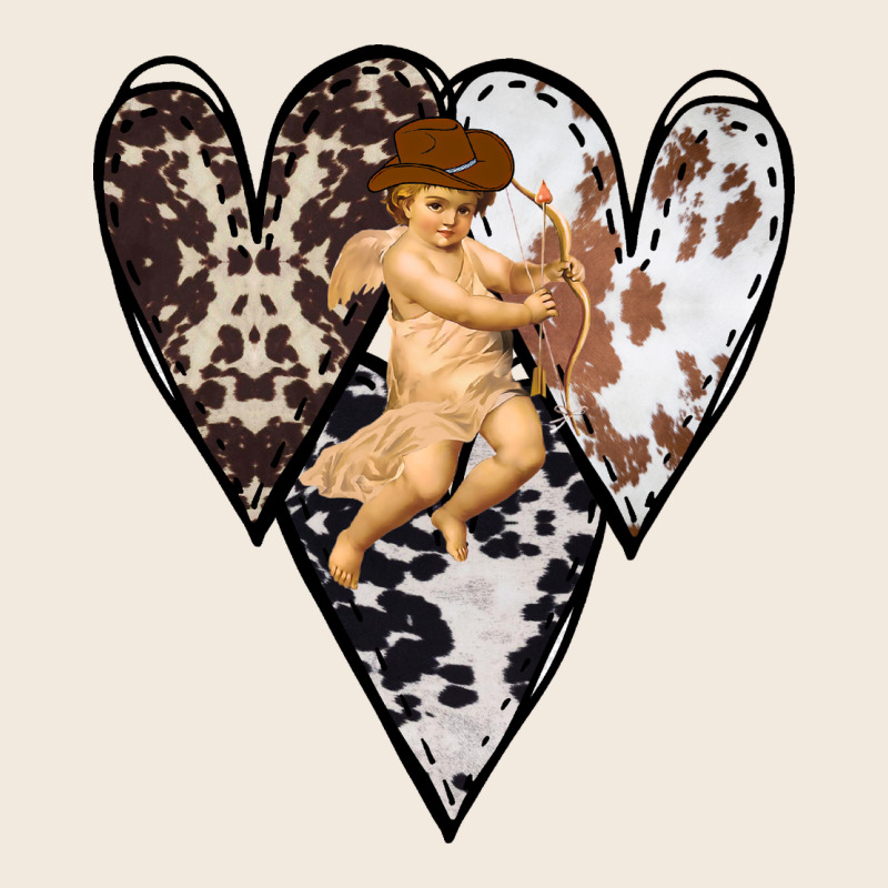 Country Cupid Valentine Cowhide Heart Zipper Hoodie by Bettercallsaul | Teevron