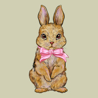 Easter Rabbit Pink Flowers Heavy Core Tee | Teevron