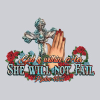 She Will Not Fail Psalm Christian Cross Pray Heavyweight Sweatshirt | Teevron